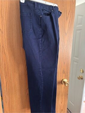 Dana Buchman Navy Women's Straight-Leg Chinos